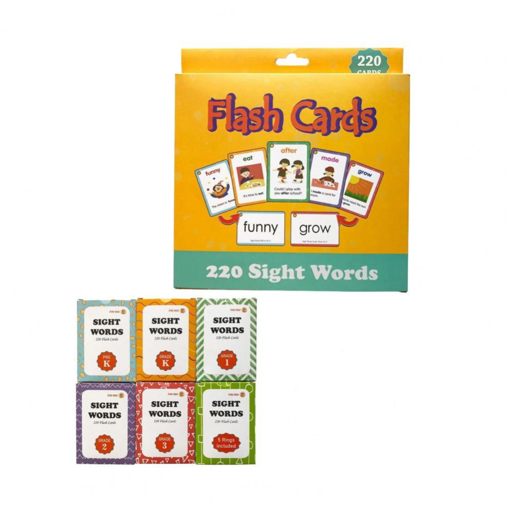 Sight Word Game - Papier-Lernkarten mit häufig vorkommenden Wörtern, Tier-Englisch,