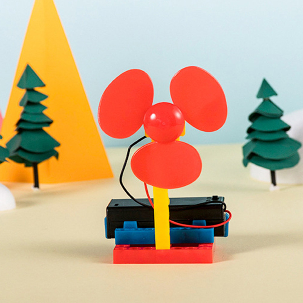 Kids Education Tools - 1 Set Kinder-DIY-Elektro-Windgenerator-Bausatz, Wissenschaftliches Experiment, Lernwerkzeug