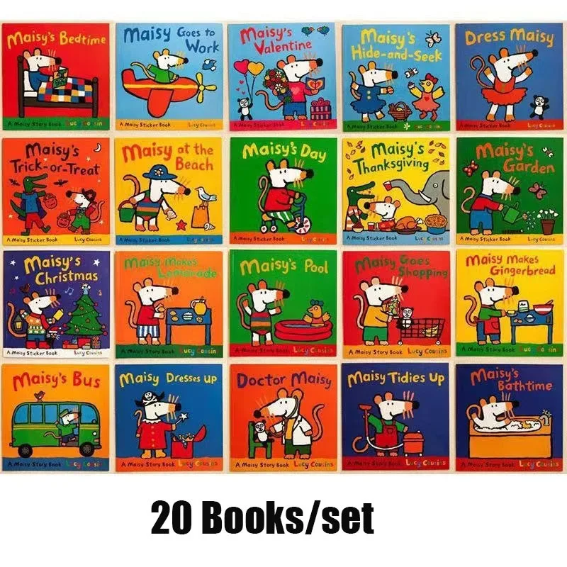 Kids Early Education Books - 20 Bücher/Set Maisy Maus Englisch Bild