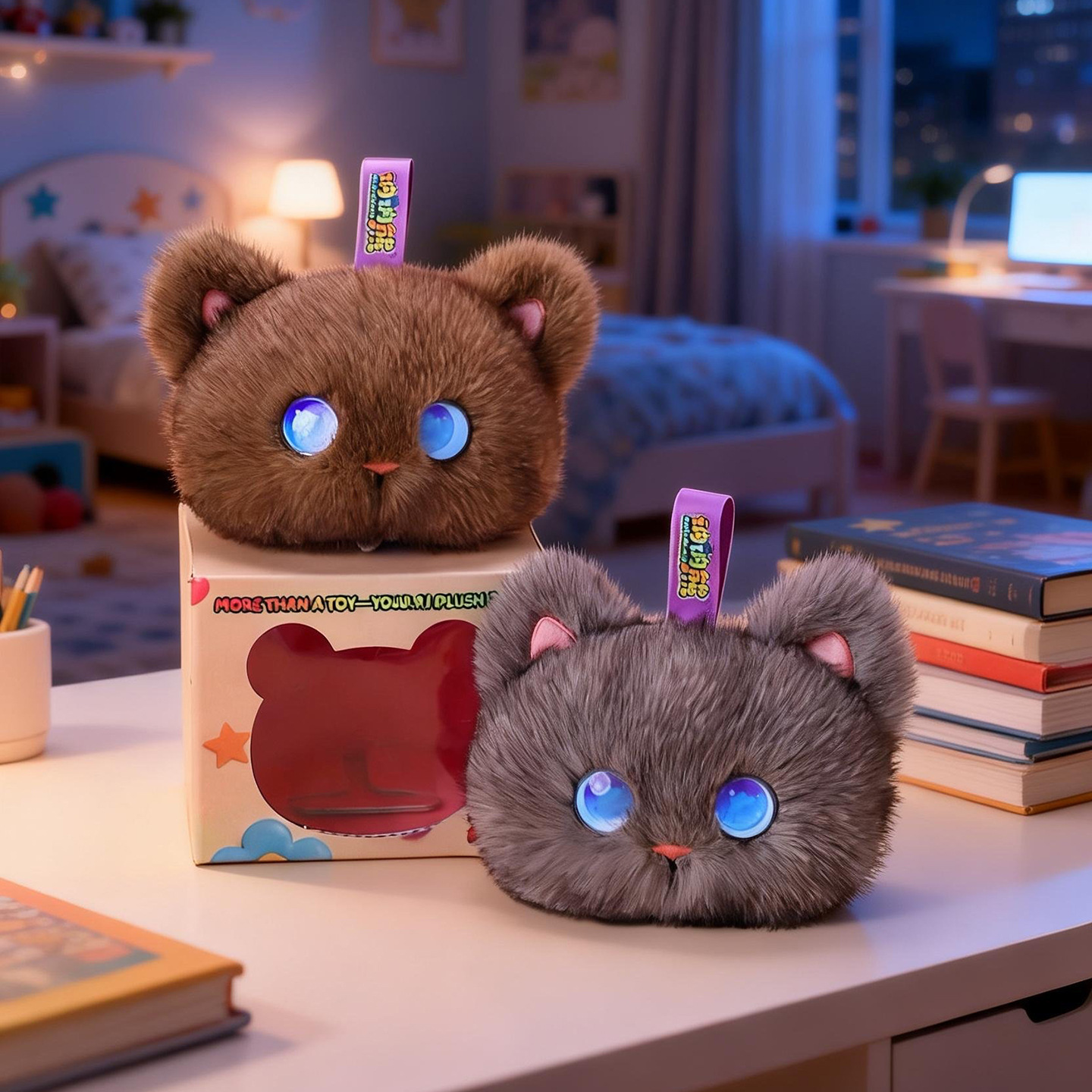 Kids Education And You - Tobot KI-Plüschkatzen-Spielzeug Interaktiver Emotionaler Begleiter Roboter-Stofftier
