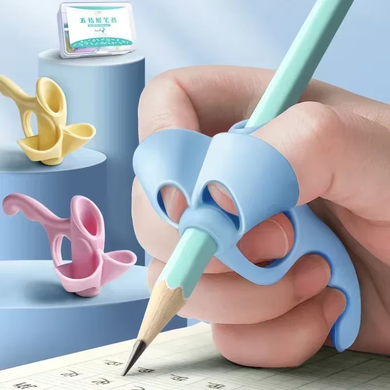 Kids Education Tools - 5 Stücke 5 Finger Silikon Bleistift