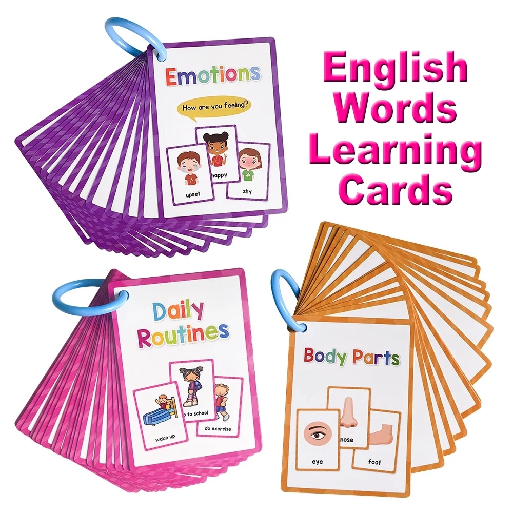 Sight Word Game - Montessori Kinder lernen Englisch Wörter Karten