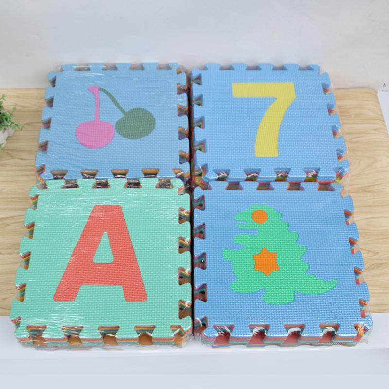 Kids Education Rug - Ungiftige PE-Schaum-Spielmatte Alphabet-Zahlen-Puzzlematte Pädagogische Baby-Krabbelmatte Kinderzimmer-Aktivitätszubehör