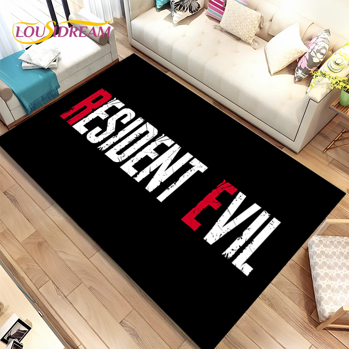 Kids Education Rug - 3D R-Resident Evil Games Gamer Teppich,