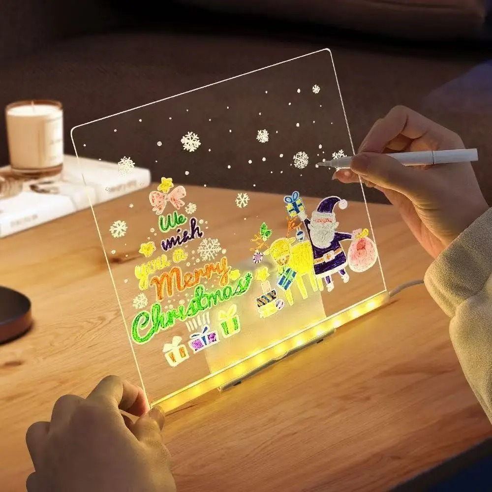 Kids Education Drawing - Magisches Leucht-Zeichenbrett für Kinder: Wiederverwendbares LCD-Tablet,
