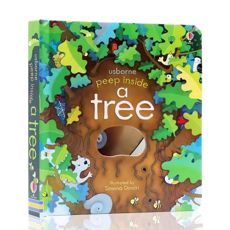 Kids Early Education Books - Usborne Peep Inside A Tree 3D-Bilderbuch