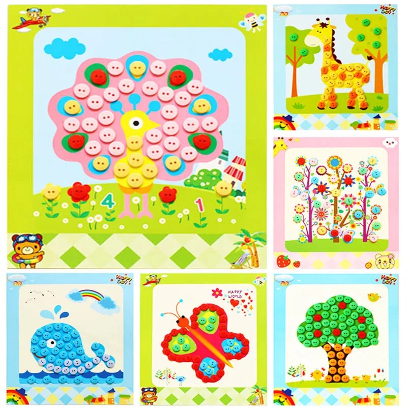 Kids Education Drawing - 5 Teile/satz Kinder DIY Taste Aufkleber