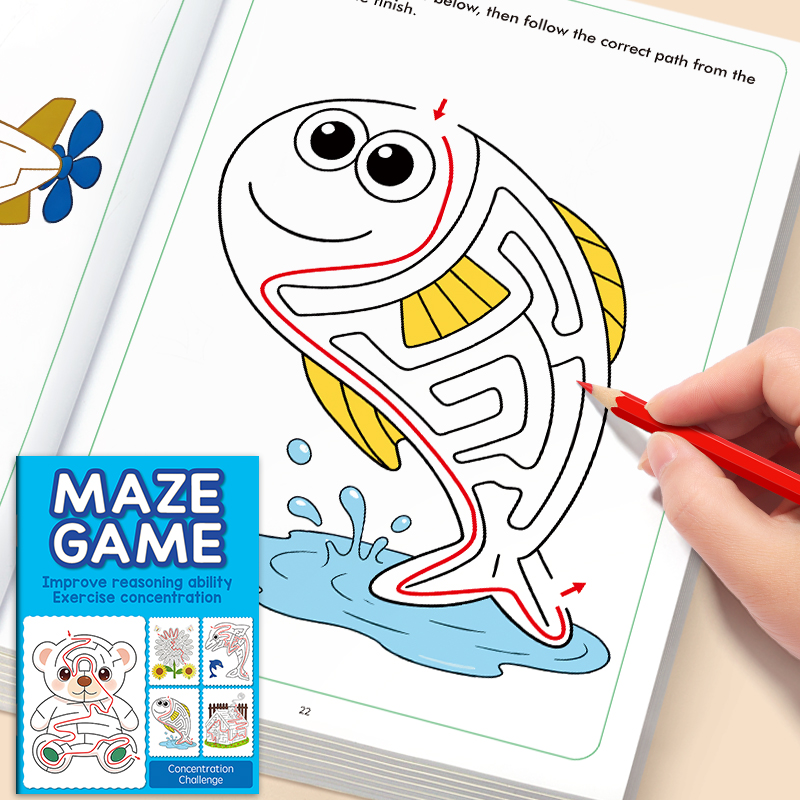 Kids Definition Of Education - Labyrinth-Zeichenbuch für Kinder, 32 Arten von