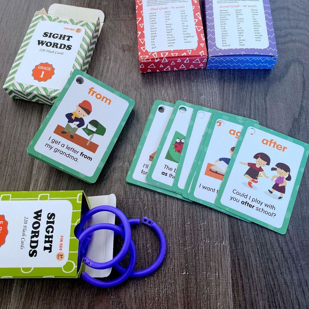 Papier-Lernkarten mit häufig v – Sight Word Game Bewertung und Preis