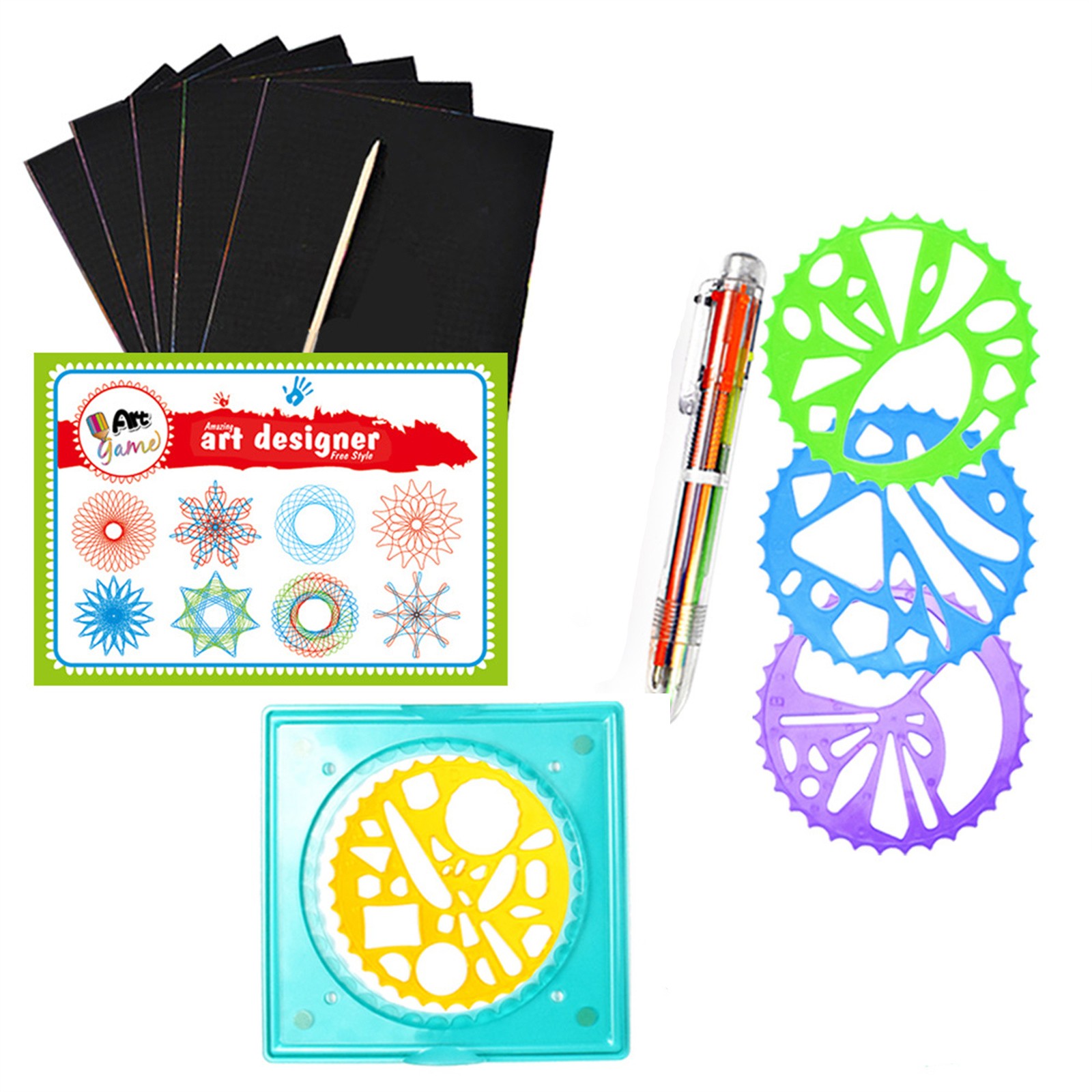 Buntes Spirograph-Set für Kind – Kids Education Drawing Bewertung und Preis