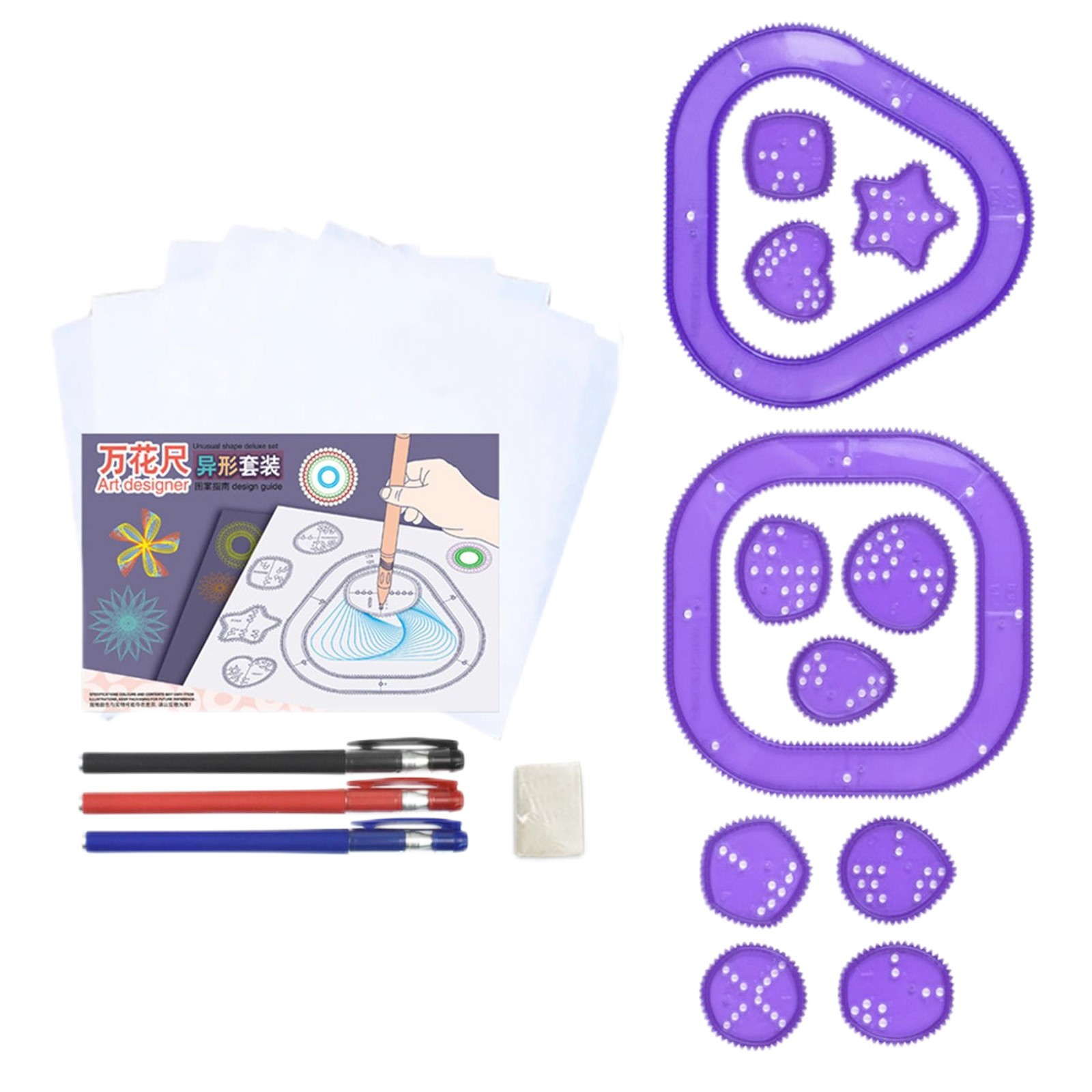 Buntes Spirograph-Set für Kind – Kids Education Drawing Bewertung und Preis