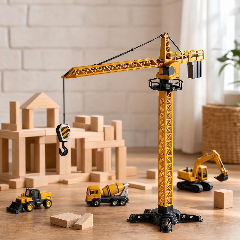 Turmkran-Spielzeug, simulierte – Kids Education And You Bewertung und Preis
