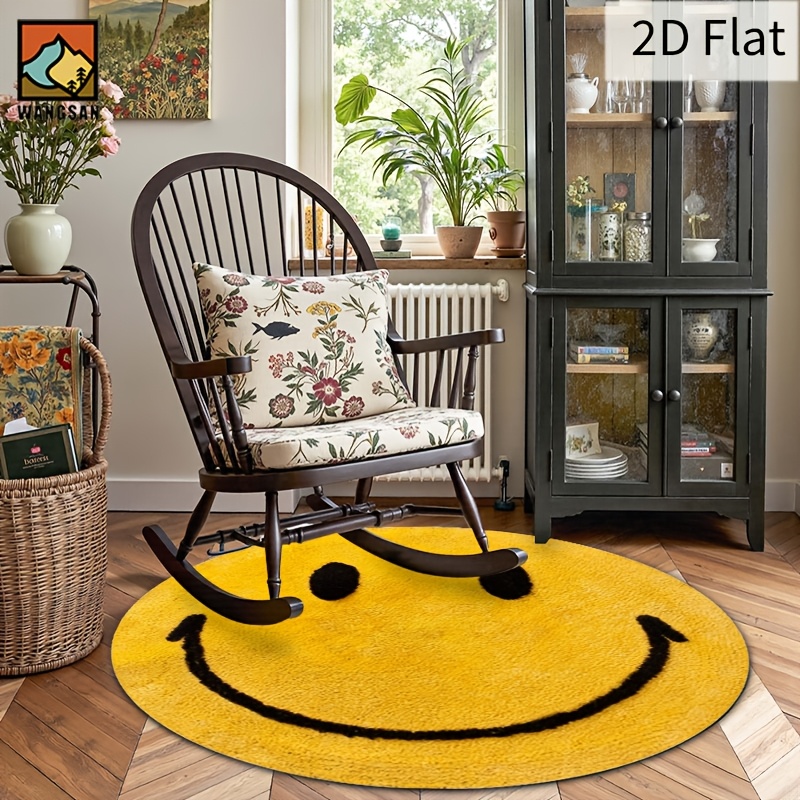 2D Runder Flanell-Teppich Smil – Kids Education Rug Bewertung und Preis
