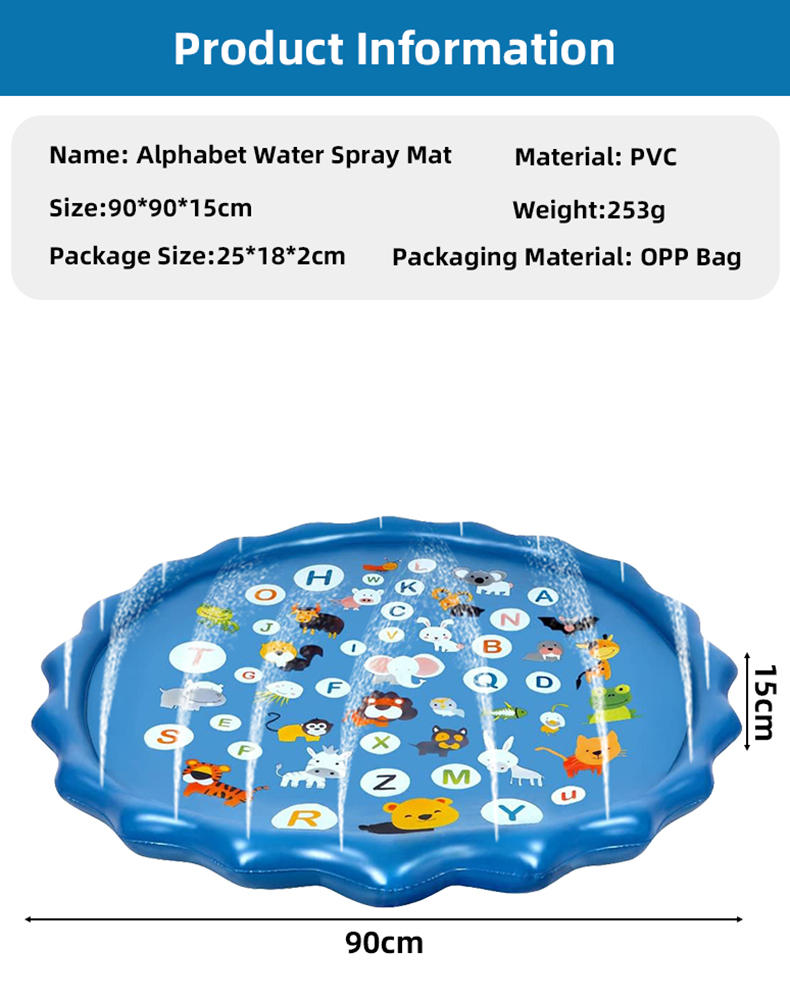 Alphabet Aufblasbare Wasserspr – Kids Education Rug Bewertung und Preis