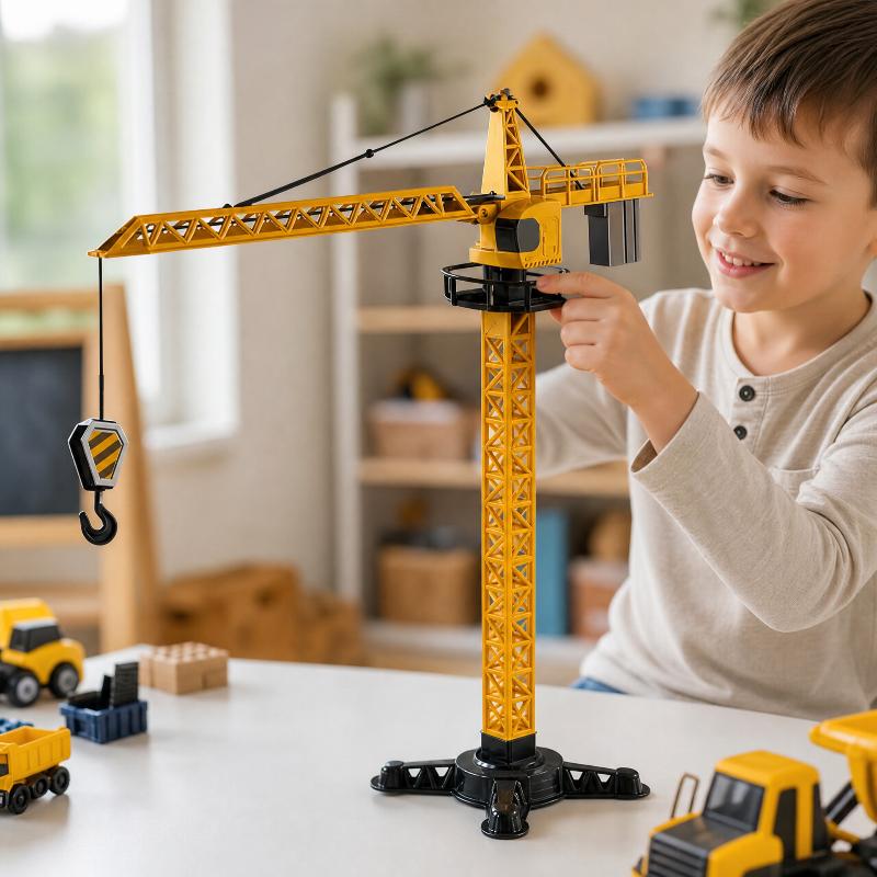 Turmkran-Spielzeug, simulierte – Kids Education And You Bewertung und Preis
