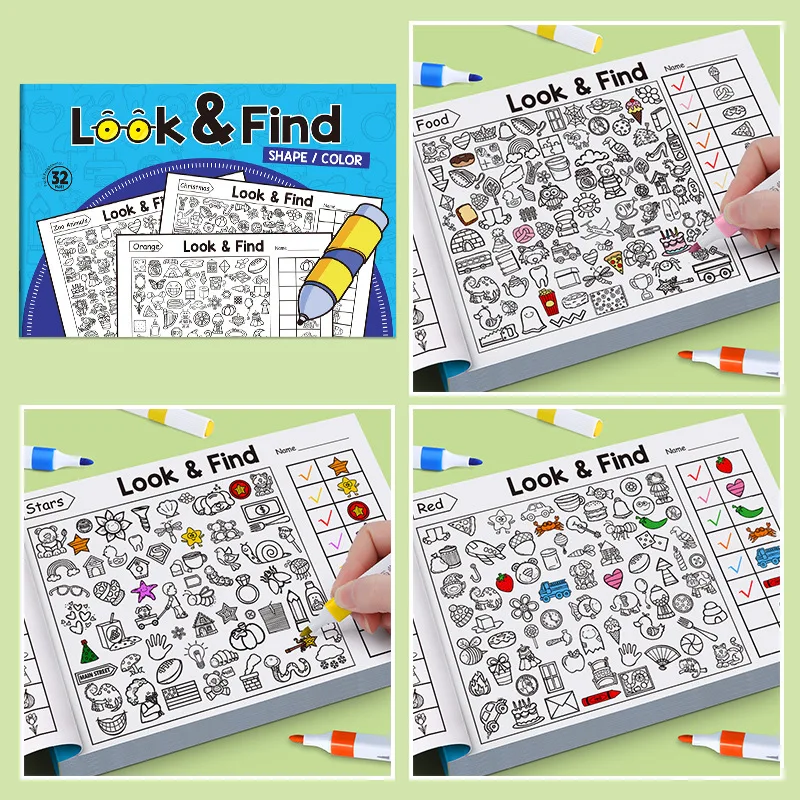Kinder-Suche-Aktivitätsbuch, v – Kids Early Education Books Bewertung und Preis