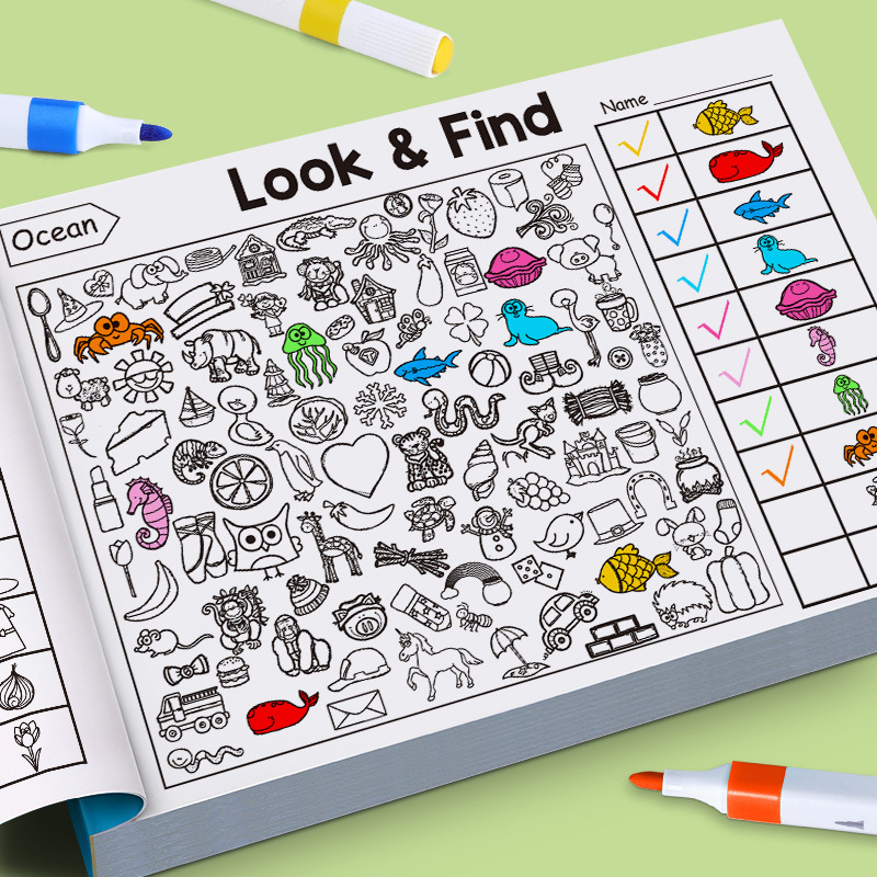 Kinder-Suche-Aktivitätsbuch, v – Kids Early Education Books Bewertung und Preis