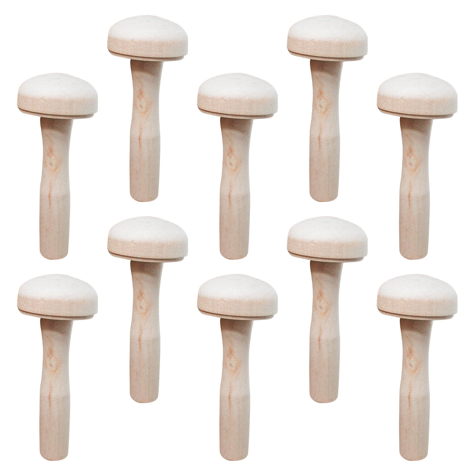 10 Stück Holz-Pilz-Druckwerkze – Kids Education Tools Bewertung und Preis